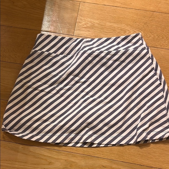 Athleta White and Brown A-line Mini Skirt Casual - Picture 4 of 5